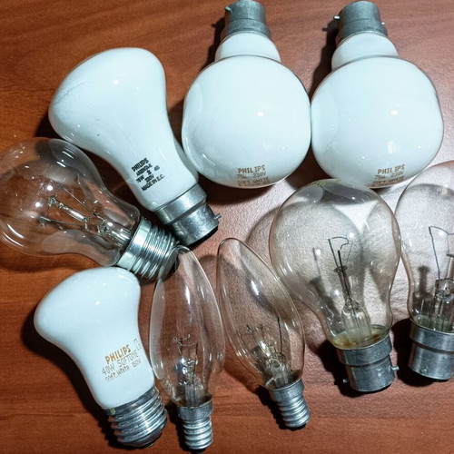 Philips incandescent light bulbs like new pack E27 E14