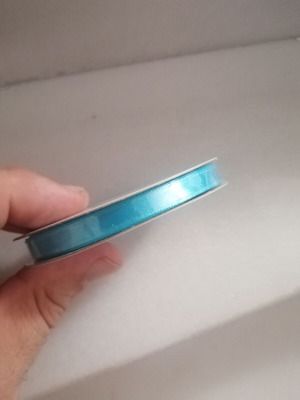 Satin Ribbon turquoise 10m x 6mm new