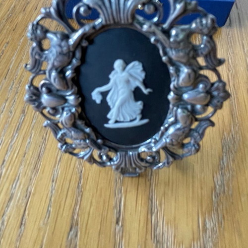 Wedgwood England decorative piece new with female relief design