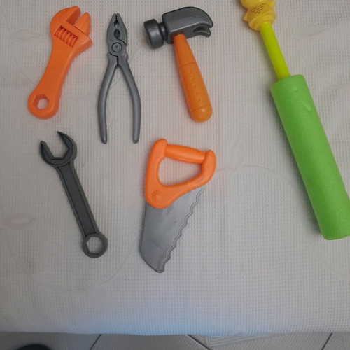 Toys used, cars and children's tools