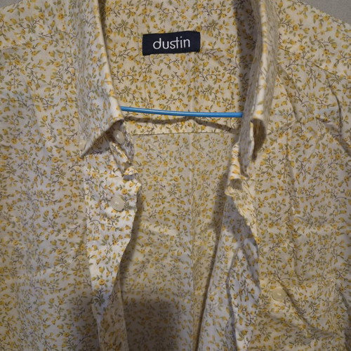 Dustin floral men's shirt short sleeve size L new