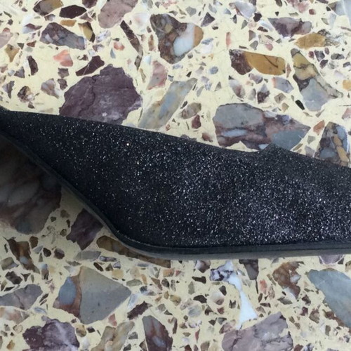 Si Bolleti vintage evening mules size 38 with glitter heel 9 cm like new