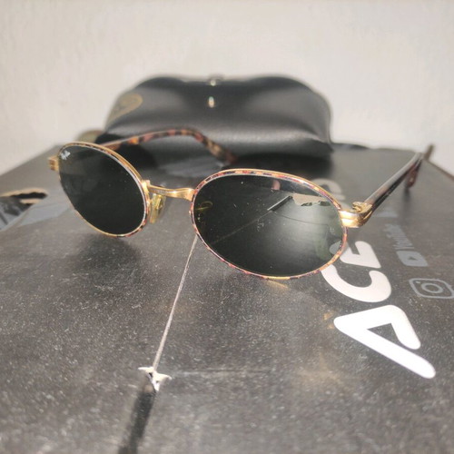 Bausch Lomb Ray Ban Oval Vintage Sunglasses with Tortoise Frame