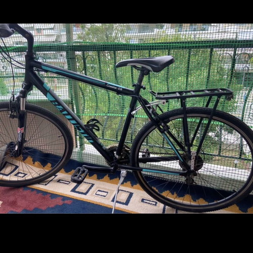 Ballistic unisex city bicycle, 27 inch wheels, black
