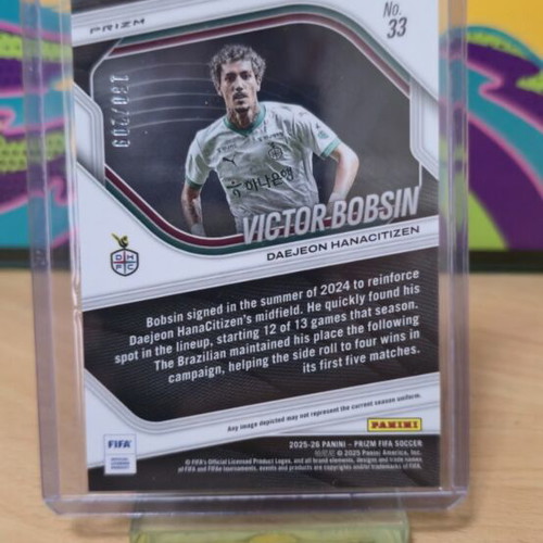 Victor Bobsin Panini Prizm card like new