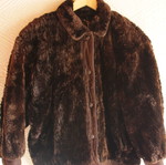 Leather Jacket used, brown, size M
