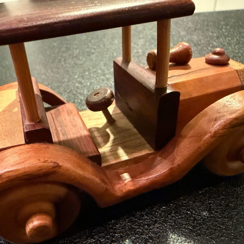 Wooden toy car like new, bought in Costa Rica