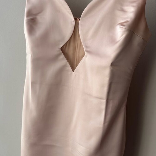 Mind Matter dress impressive nude pink satin Medium like new