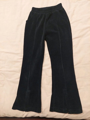 Corduroy pants for girl used, 7-8 years old, black