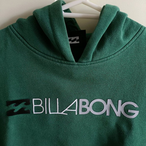 Billabong green hoodie used, size S