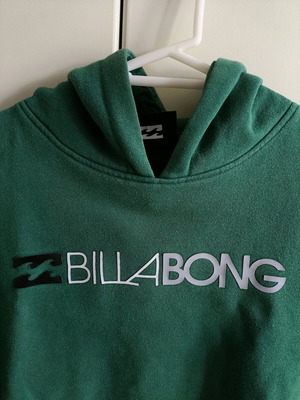 Billabong green hoodie used, size S