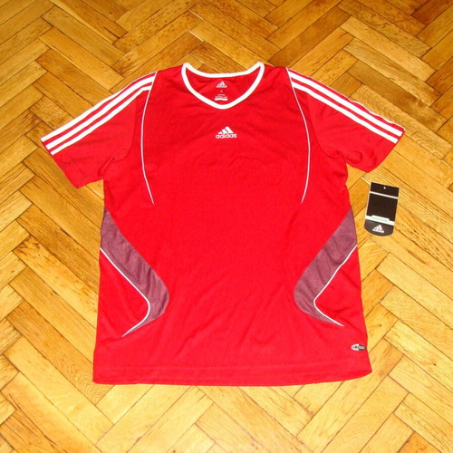 Adidas Training Shirt Climacool new, sizes M and L, red