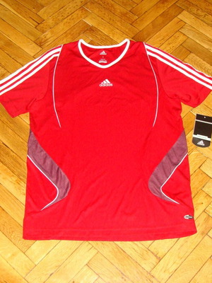 Adidas Training Shirt Climacool καινούργιο, μέγεθος M και L, κόκκινο