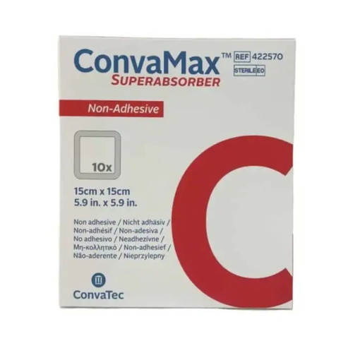 ConvaMax Superabsorber Sterile Dressing 15x15cm new