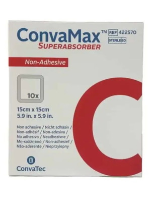 ConvaMax Superabsorber Sterile Dressing 15x15cm new