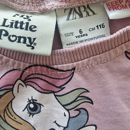 My Little Pony T-shirt like new, Zara, pink, size 122-128 cm