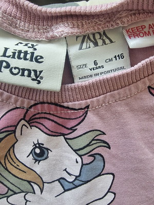 My Little Pony T-shirt like new, Zara, pink, size 122-128 cm