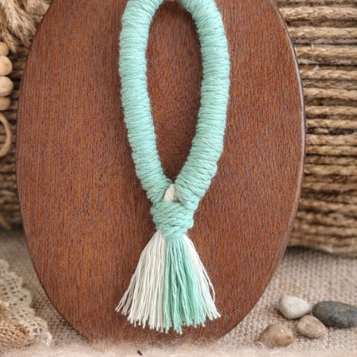 Macrame Keychain Handmade from Union Series Multicolor Made to Order