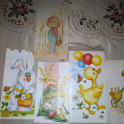 Easter cards new, pack of 5 festive
