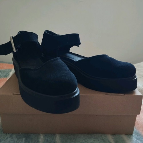 Mary Janes Anesis leather suede size 38 new black