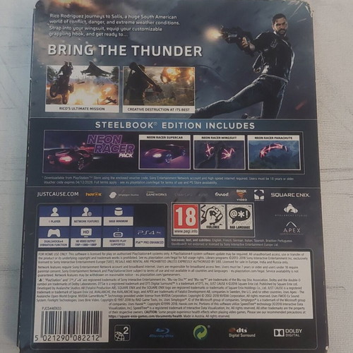 Just Cause 4 Steelbook Edition PS4 game used, complete