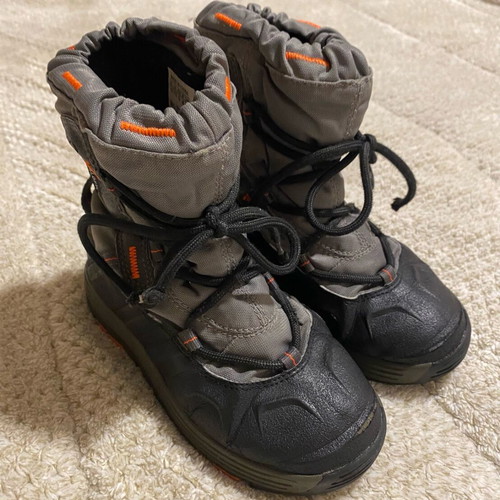 Adidas waterproof boots used, size 30, black and grey