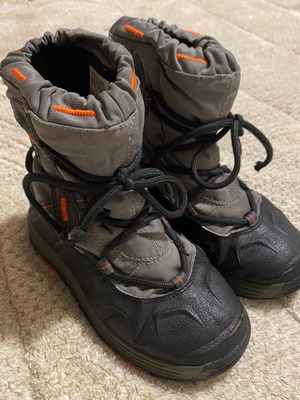 Adidas waterproof boots used, size 30, black and grey