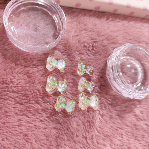 Nail set new with stickers, plate and decorative items