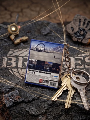 Death Stranding 2 PS5 game case keychain, 3D printed
