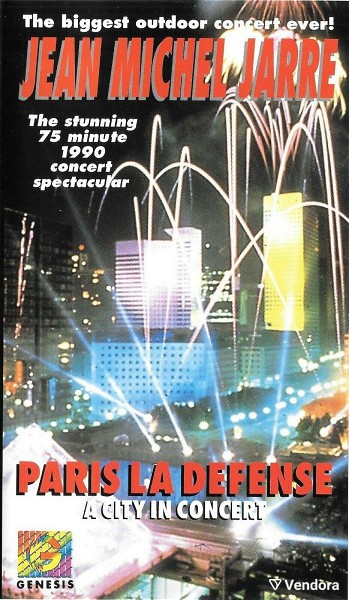  JARRE "Paris La Defense" A City In Concert 1990 original VHS tape