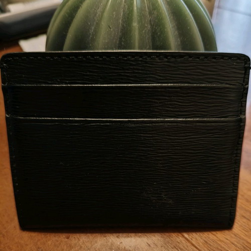 DKNY leather card holder like new, black