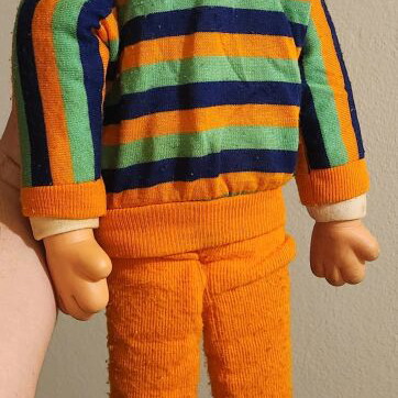 Collectible El Greco Fasouletos doll used, giant size 64cm