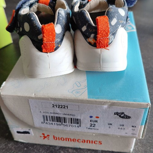 Biomecanics children's canvas sandals with universe design