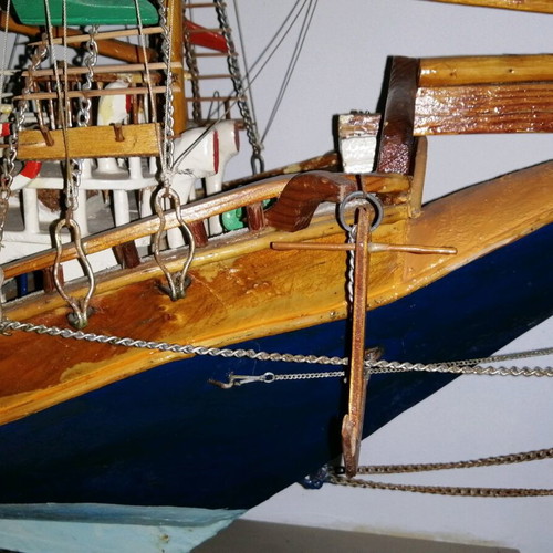 Handmade Vintage Sailboat from the 1960s