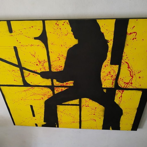 Πίνακας ζωγραφικής Kill Bill καινούργιος, χειροποίητος σε καμβά