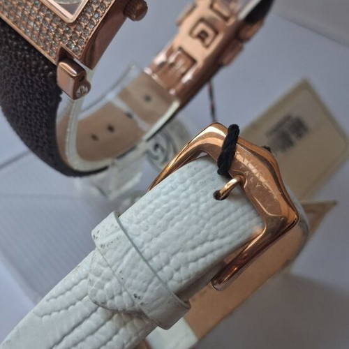 Haurex women's quartz watches new, brown and gold, set of two