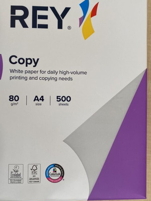 Rey Copy A4 80gr Paper 500 Sheets new