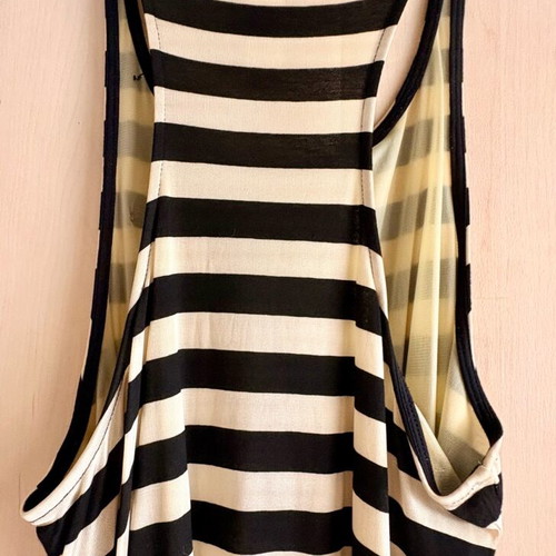 Miss Sixty striped black and white dress used, size M