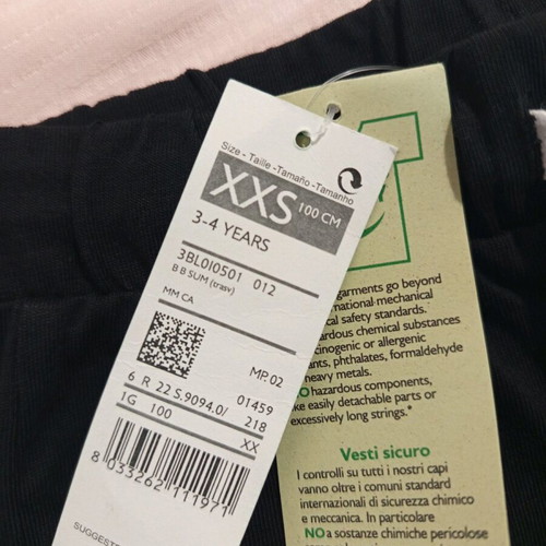 Benetton shorts new for 3-4 years old black