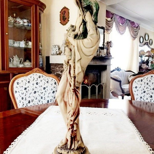 Vintage 1960 statue, handmade, 47 cm, Italian