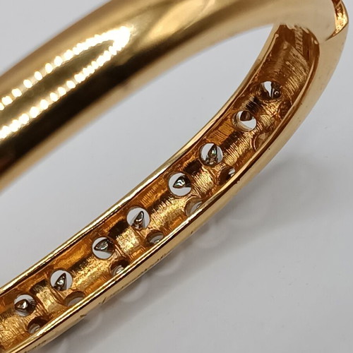 Swarovski vintage gold bracelet with crystals used