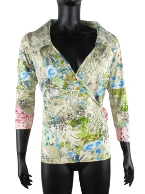 Eva & Claudi women's shirt size M multicolor floral used
