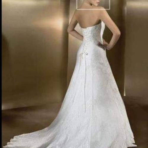 Cosmobella Demetrios wedding dress like new with Swarovski crystals, size M