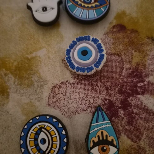 6 eye design charms for Crocs