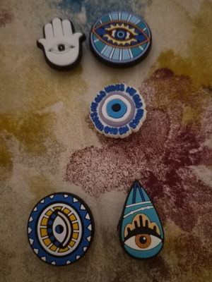 6 eye design charms for Crocs