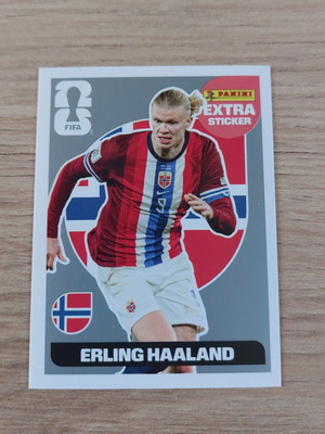 Panini Extra Erling Haaland Silver Sticker World Cup 2026 like new