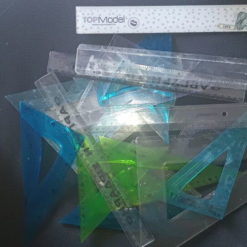 Rulers set refurbished, all together