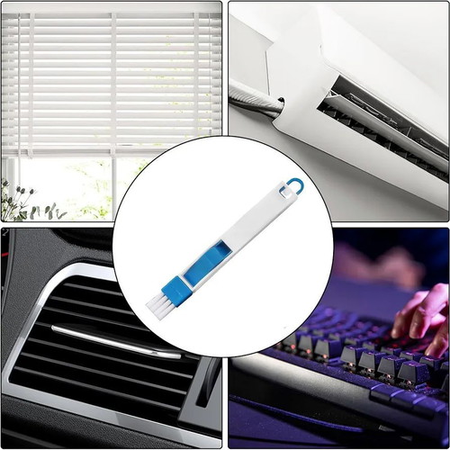 2-in-1 Mini Cleaning Brush Set with Detachable Dustpan New