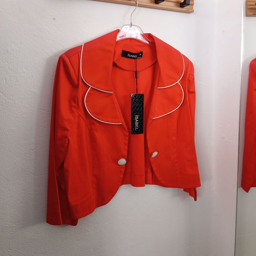 Women's short jacket new, red, size 7XL