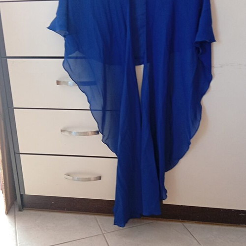 Blue Ruah Giorgio Ajutanti dress size 56 with scarf like new
